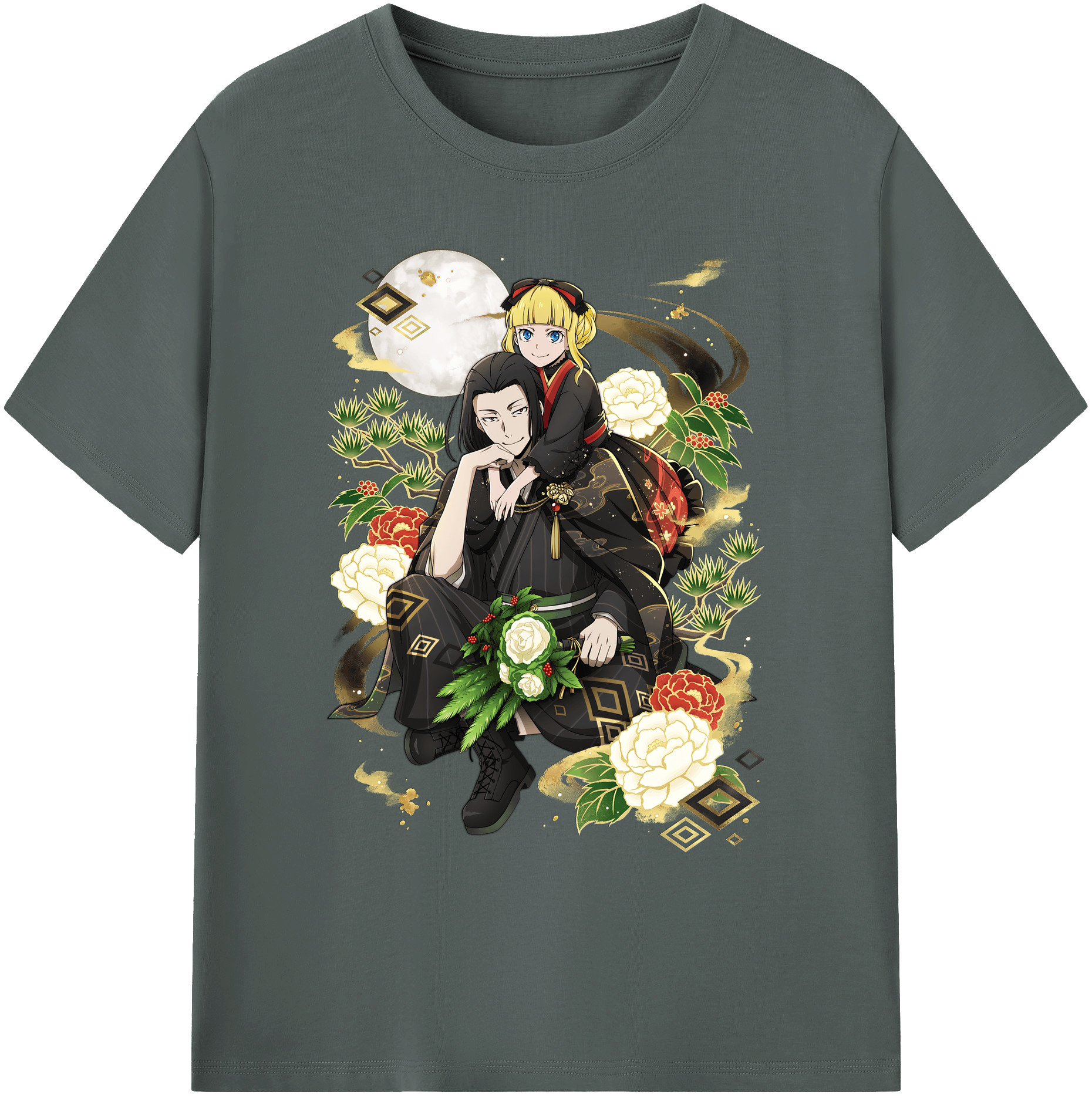 （画像用） 文豪ストレイドッグス Bungo Stray Dogs 綿100％ メンズ半袖Tシャツ｜肌触りやわらか＆通気性